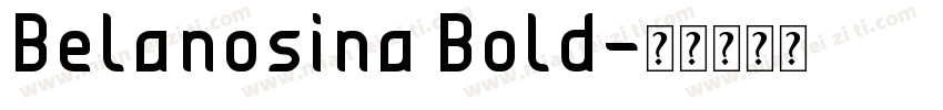 Belanosina Bold字体转换